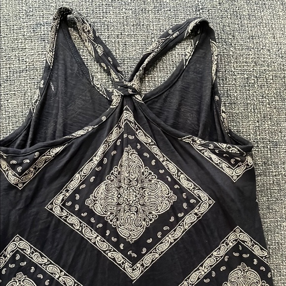 Navy and White Geometric Ralph Lauren Maxi Dress in cotton - Picture 5 of 5